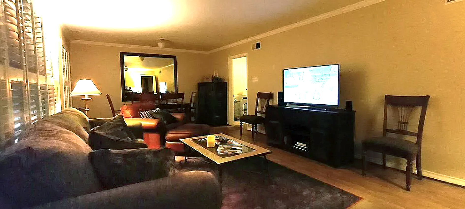 316 Classen Drive Dallas, TX 75218 - Photo 2 of 9 a living room with furniture and a flat screen tv