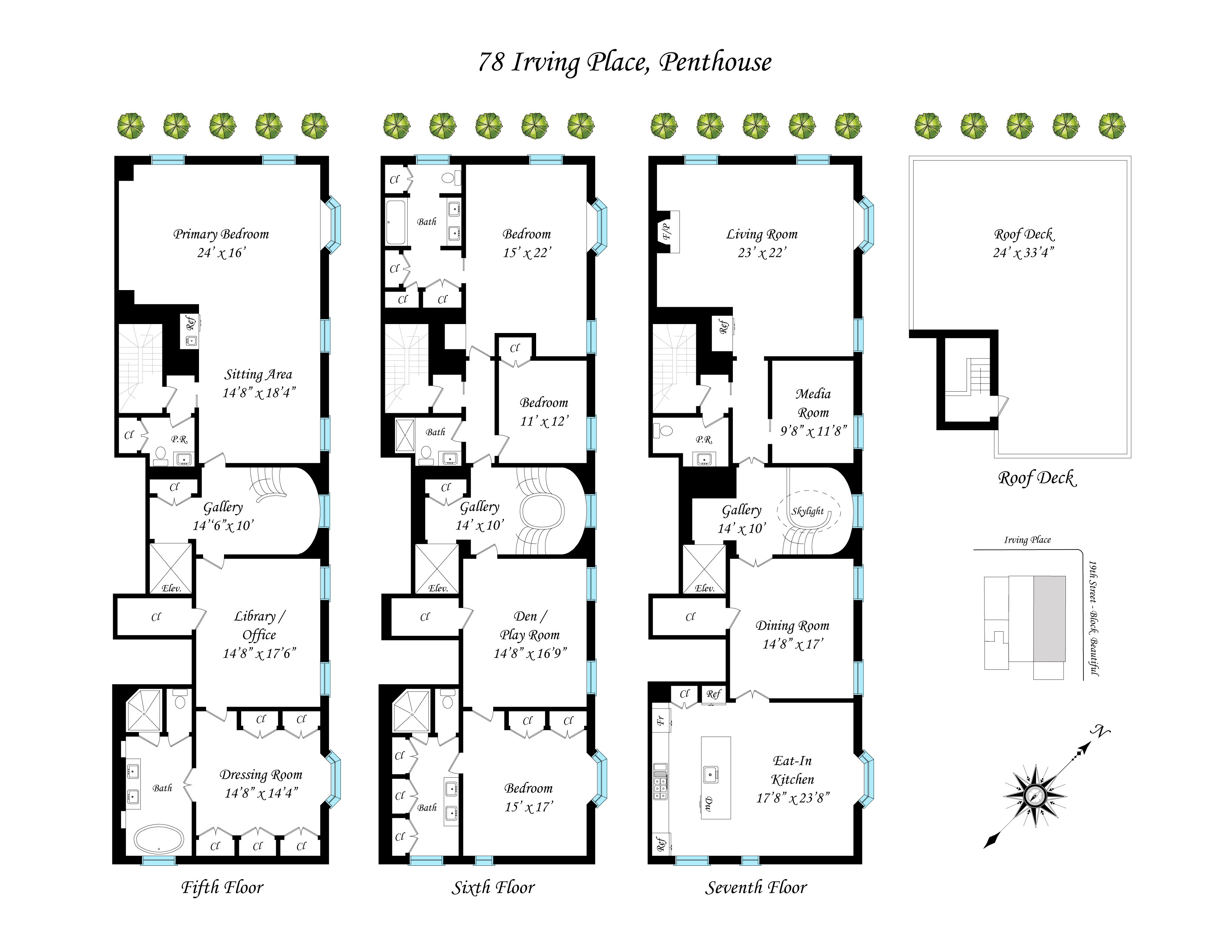 78 Irving Place, Unit PH Manhattan, NY 10003 - Photo 26 of 27 unknown