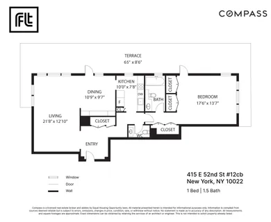 $1,295,000 | 415 East 52nd Street, Unit 12CB | Midtown East