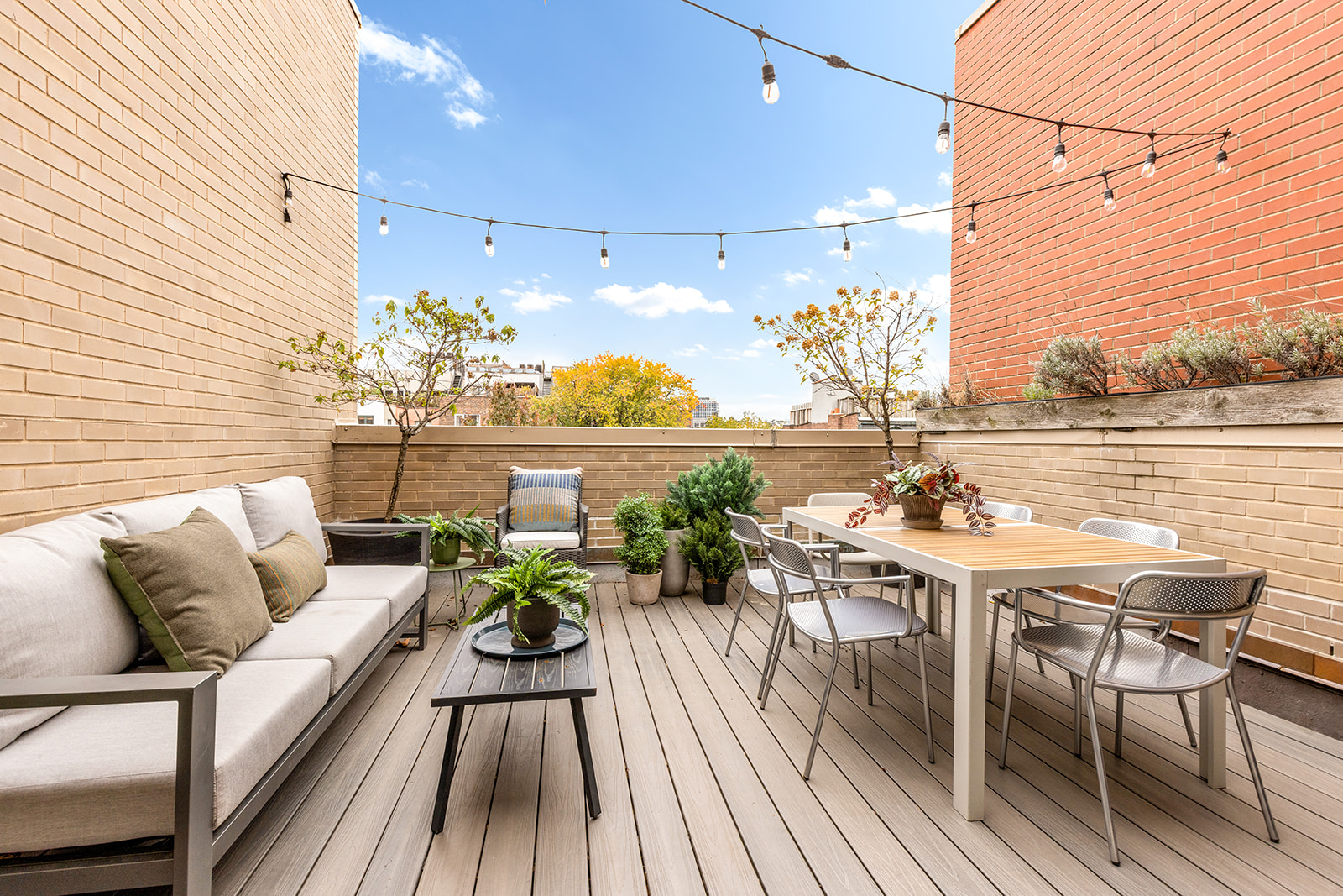 323 Greene Avenue, Unit 4A Brooklyn, NY 11238 - Photo 5 of 14 a view of a balcony with chairs and a table