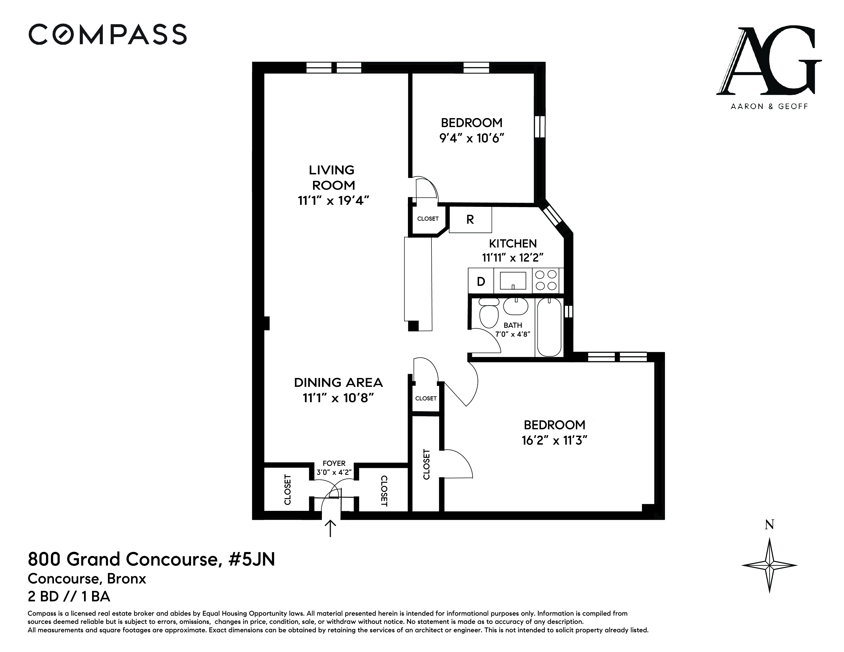 800 Grand Concourse, Unit 5JN Bronx, NY 10451 - Photo 7 of 7 a picture of a book and a bed