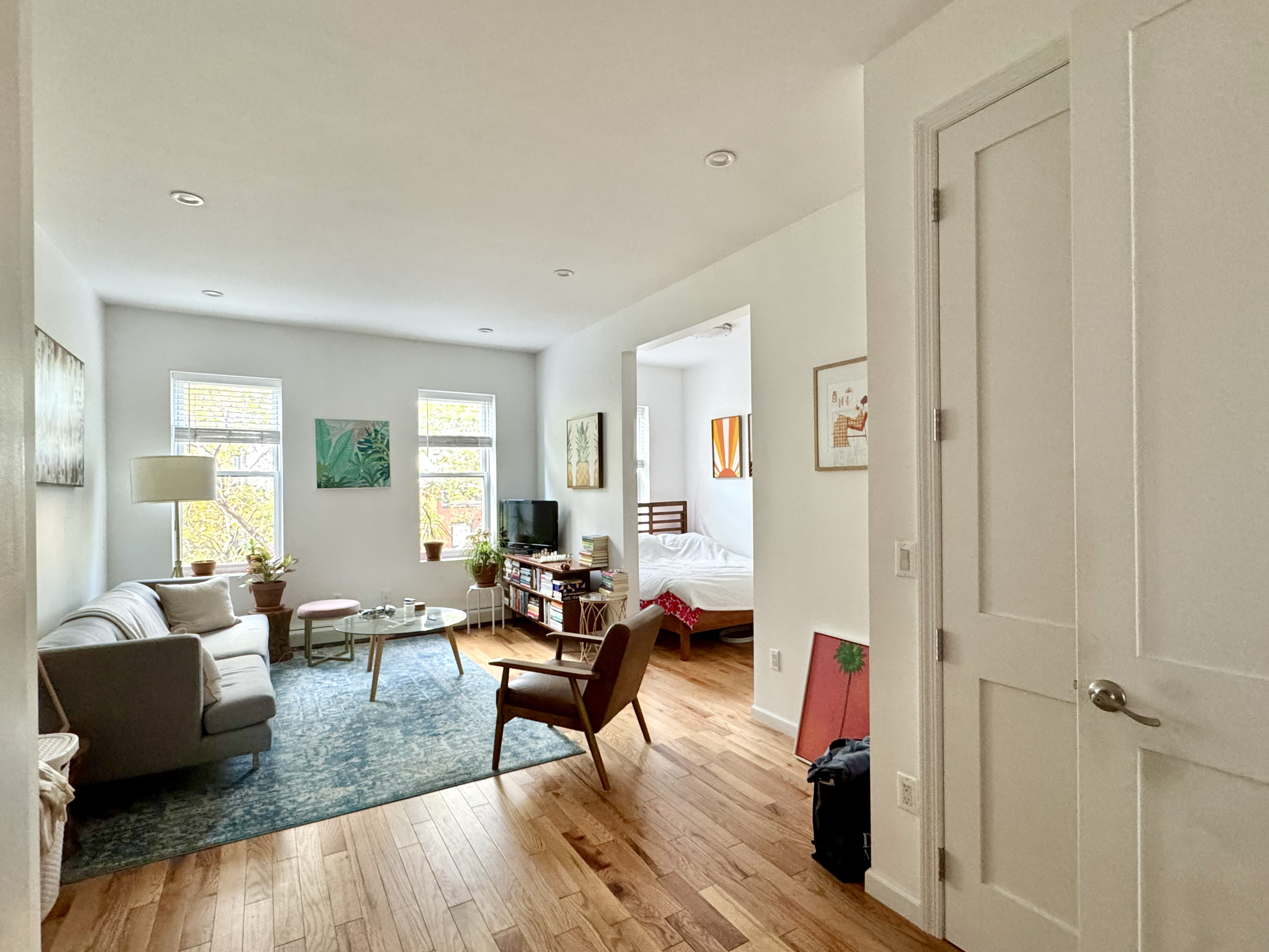 175 Luquer Street, Unit 4 Brooklyn, NY 11231 - Photo 1 of 21 a living room with furniture and wooden floor