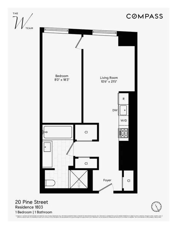 $4,500 | 20 Pine Street, Unit 1803 | Financial District