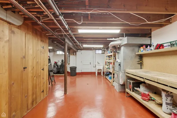 a view of storage and utility room