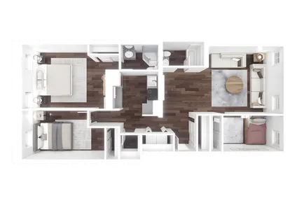 a black and white photo of a open kitchen