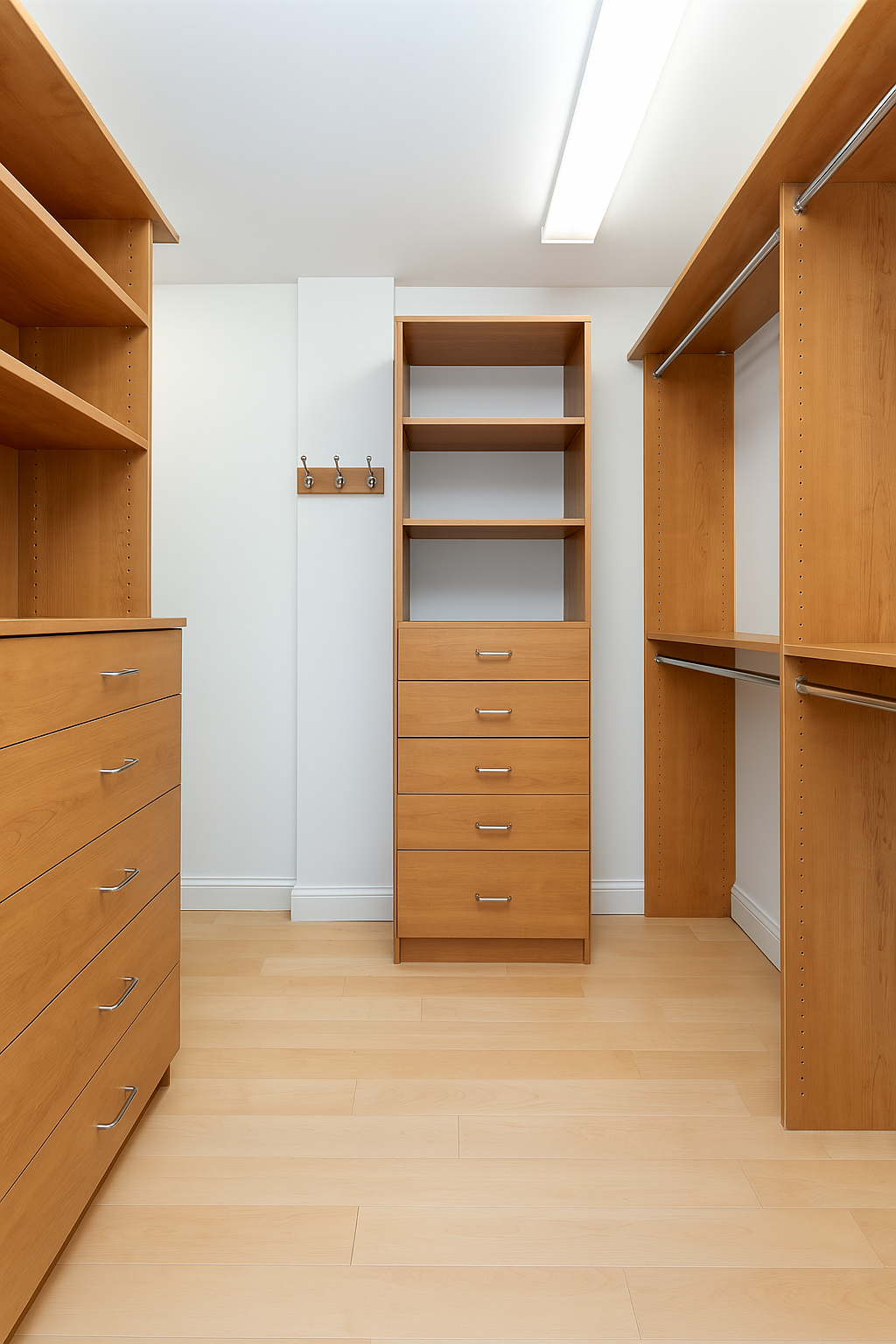 411 East 53rd Street, Unit 19D Manhattan, NY 10022 - Photo 6 of 13 a view of walk in closet with empty racks