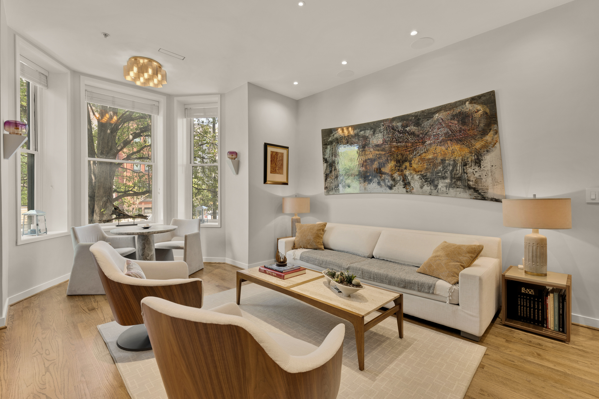1407 15th Street Northwest, Unit 2 Washington, DC 20005 - Photo 8 of 24 a living room with furniture and a large window