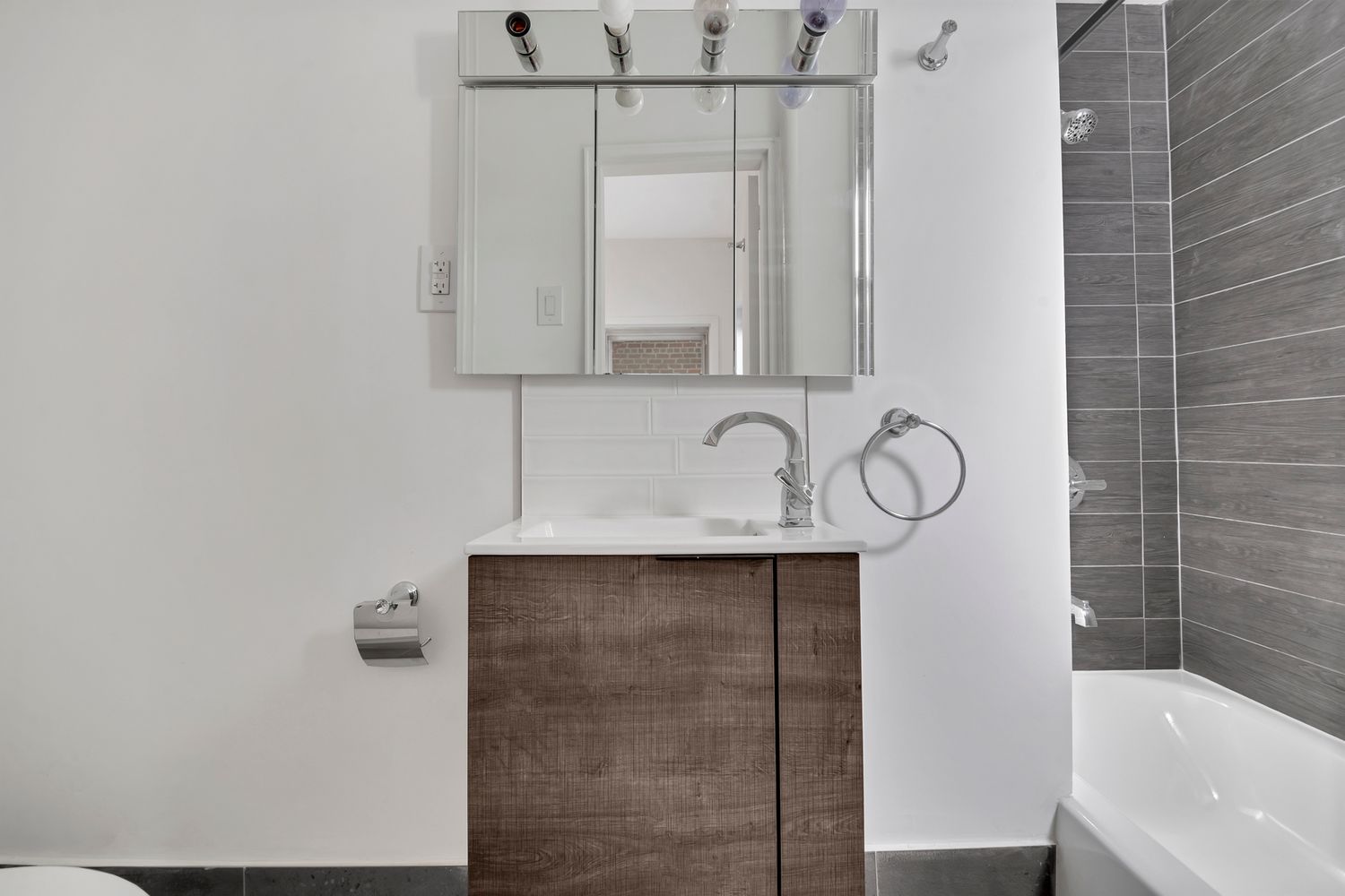 7001 Shore Road, Unit 2 Brooklyn, NY 11209 - Photo 11 of 17 a bathroom with a sink and a mirror