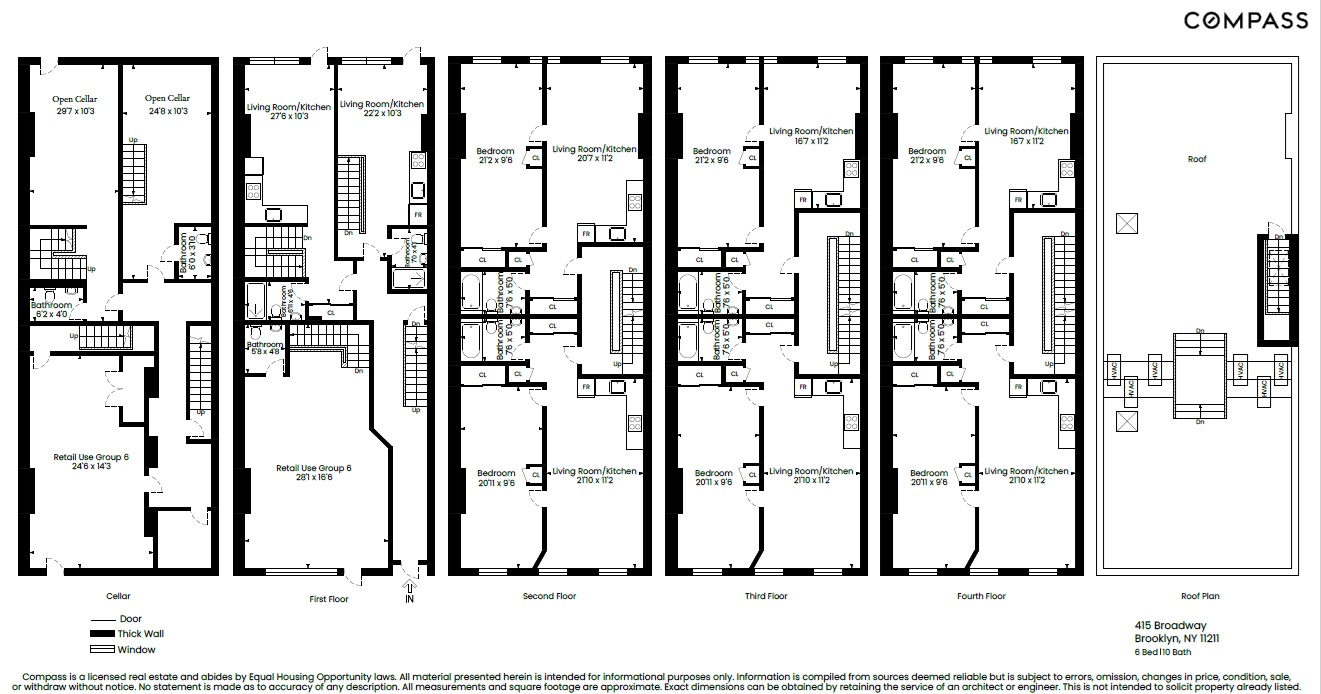 319 Broadway Brooklyn, NY 11211 - Photo 22 of 22 a picture of a floor plan