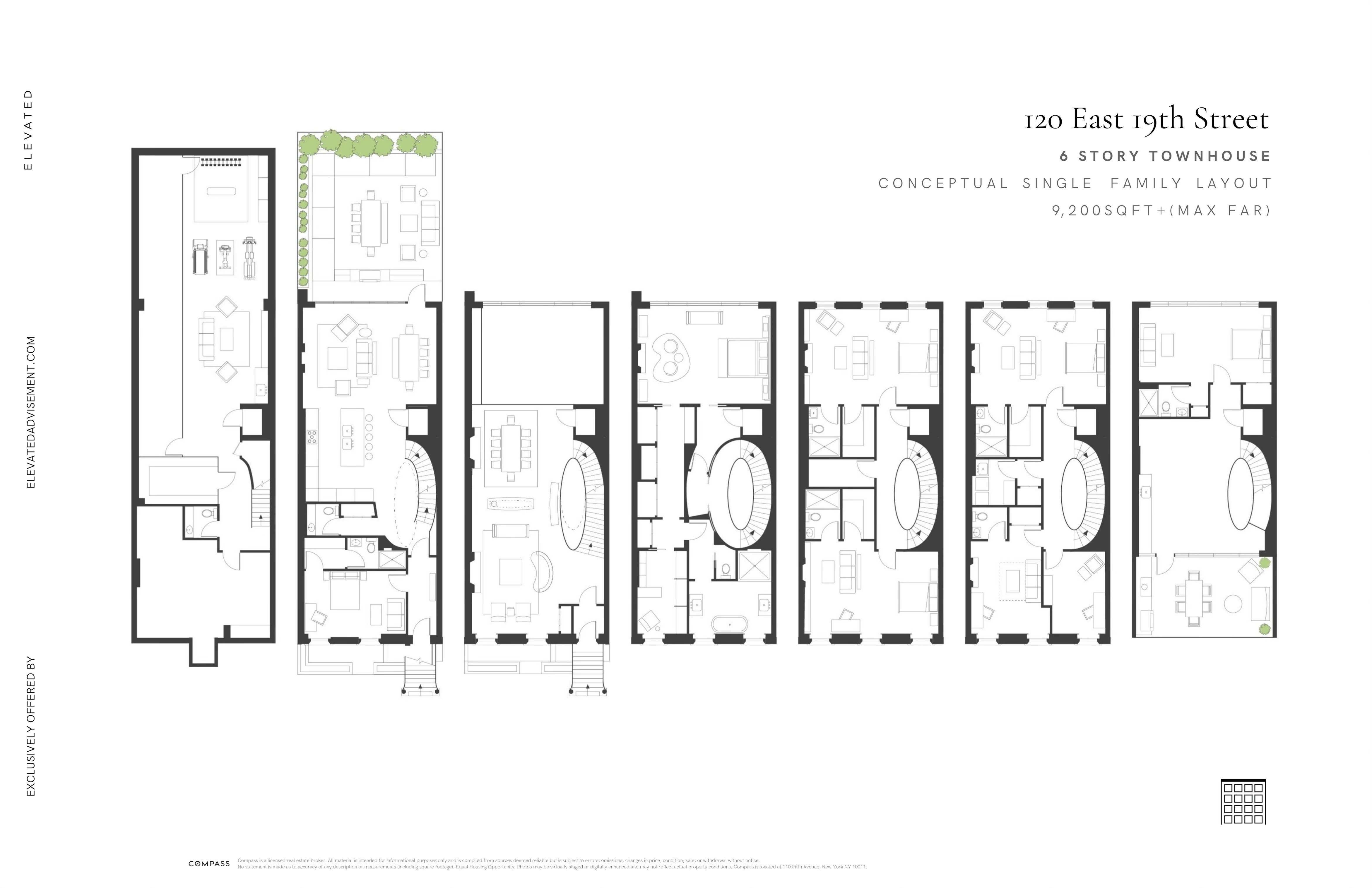 120 East 19th Street Manhattan, NY 10003 - Photo 33 of 33 a black and white photo of a living room
