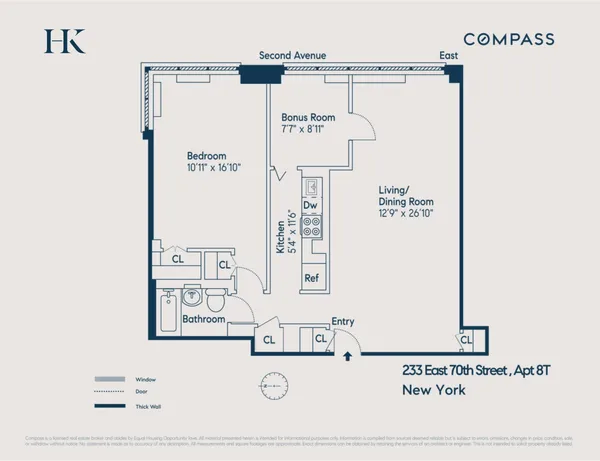 $750,000 | 233 East 70th Street, Unit 8T | Lenox Hill