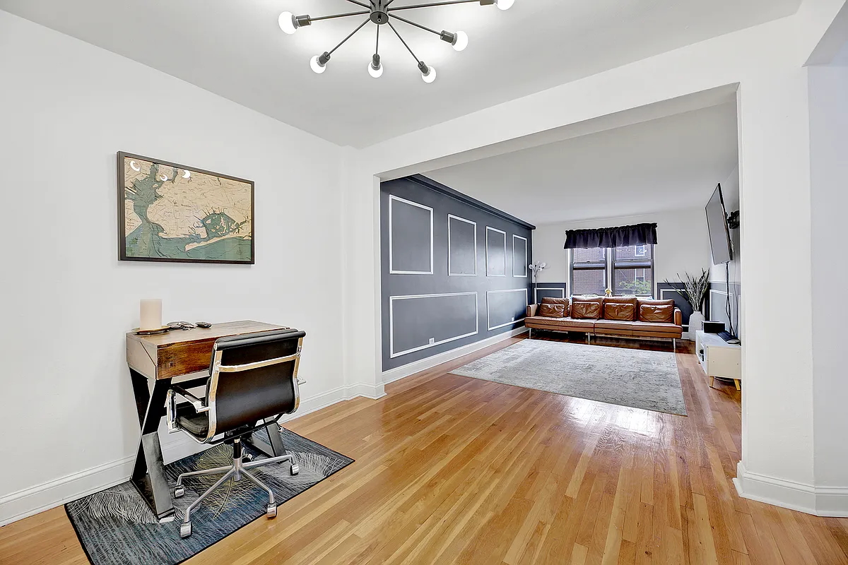 9040 Fort Hamilton Parkway, Unit 4G Brooklyn, NY 11209 - Photo 2 of 12 a room with furniture and a wooden floor