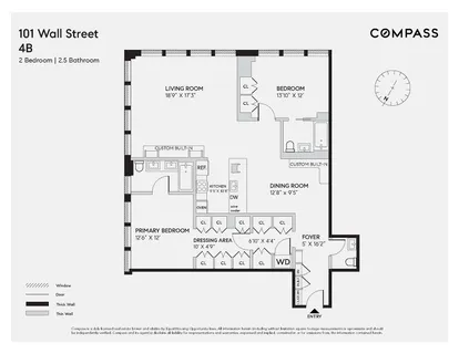 $1,875,000 | 101 Wall Street, Unit 4B | Financial District