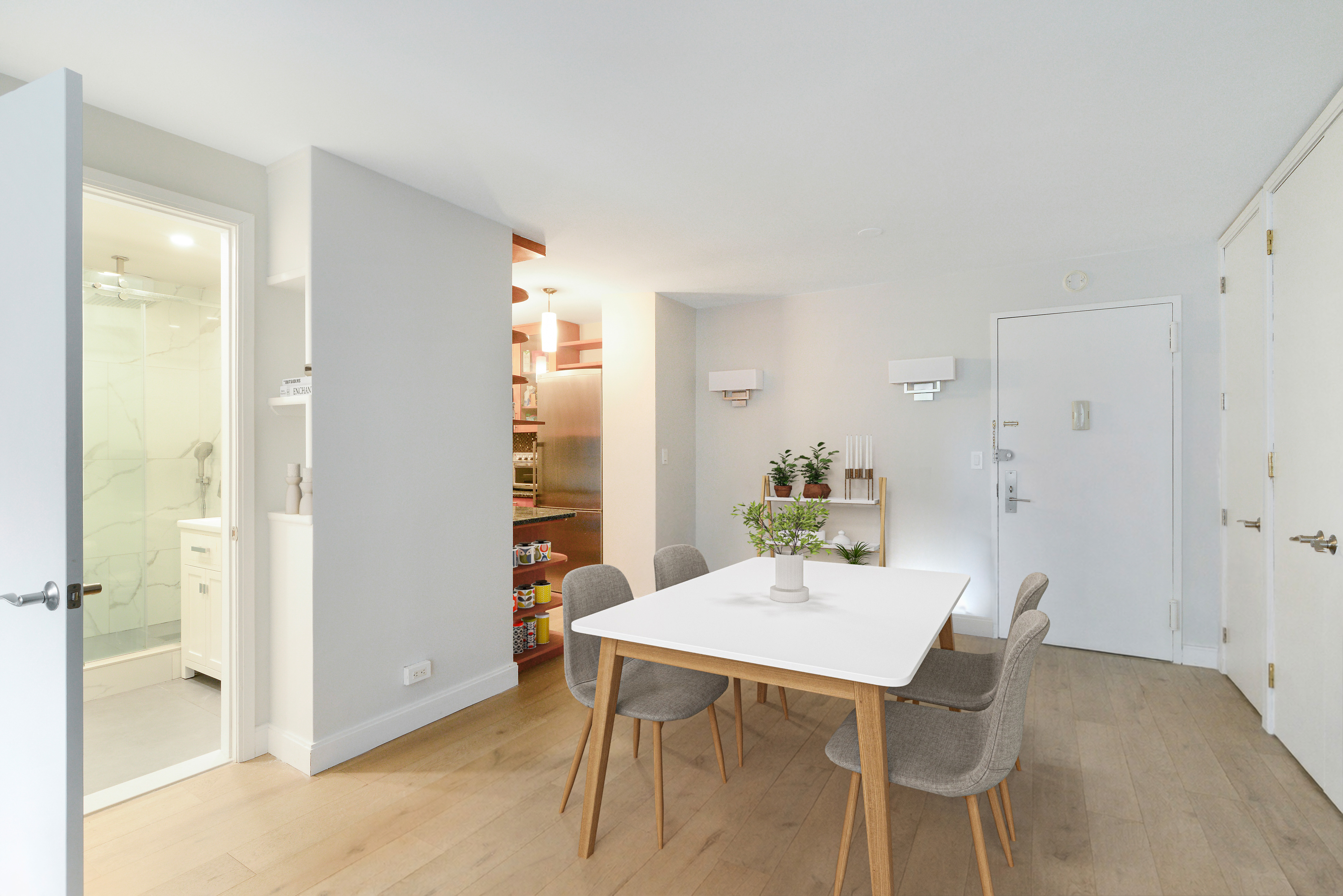 201 East 21st Street, Unit 7G Manhattan, NY 10010 - Photo 3 of 11 a view of a dining room with furniture and a livingroom