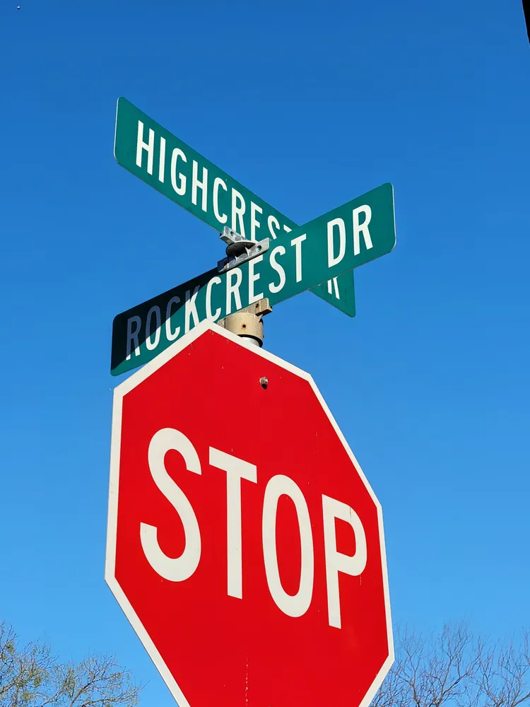 a view of a wall with a sign board