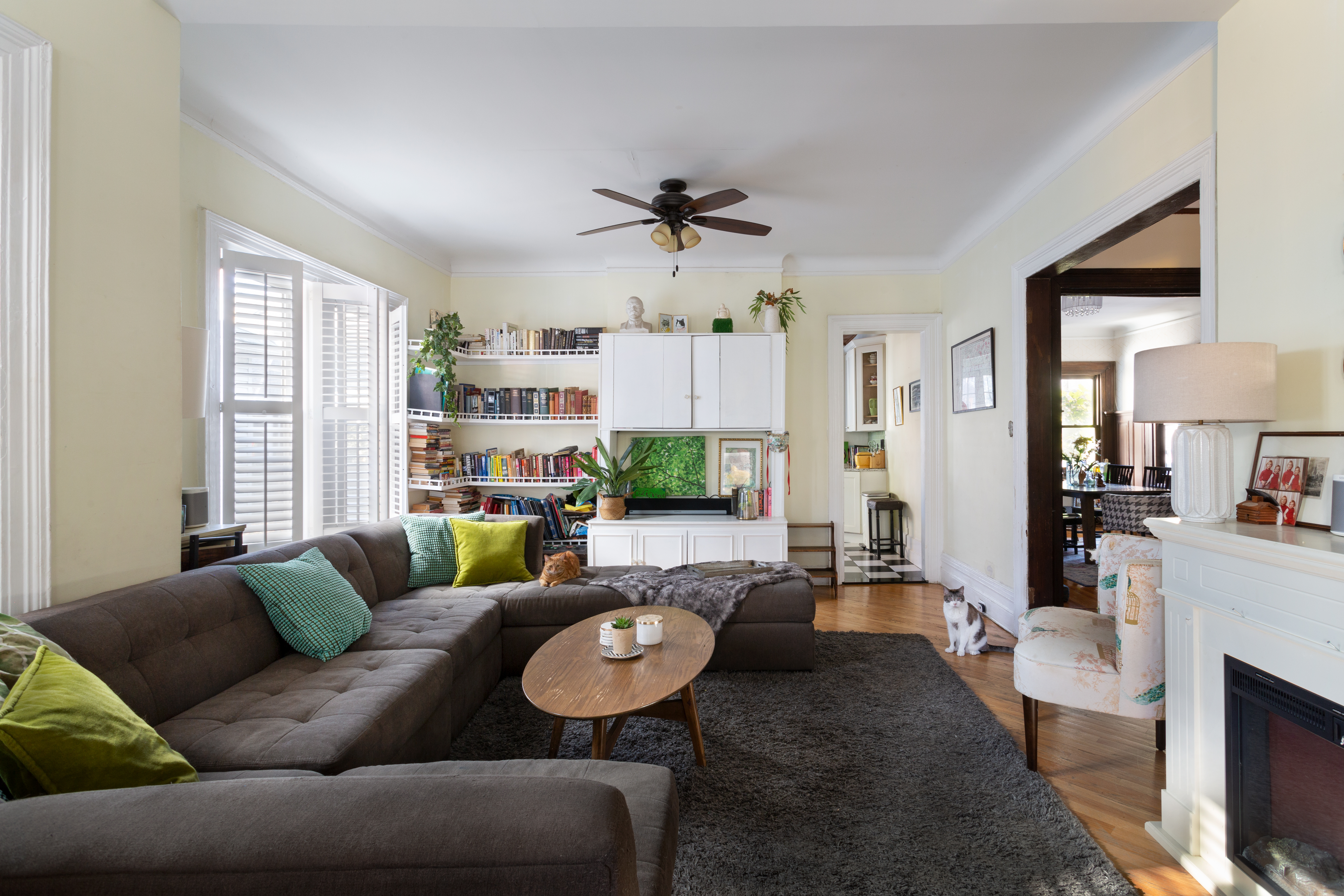 465 Argyle Road Brooklyn, NY 11218 - Photo 7 of 20 a living room with furniture fireplace and a large window