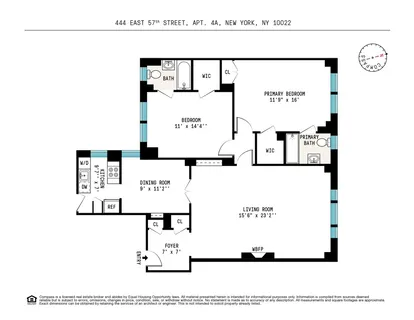 $1,895,000 | 444 East 57th Street, Unit 4A | Sutton Place