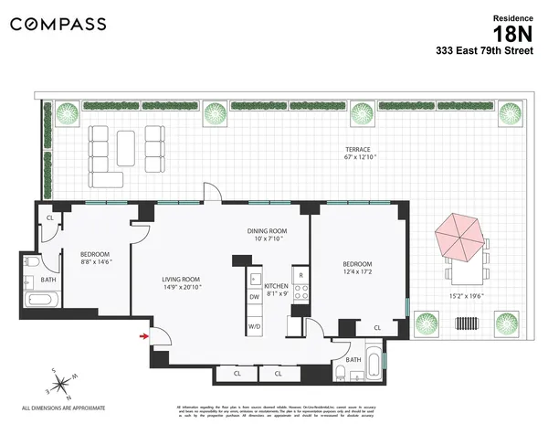 $1,795,000 | 333 East 79th Street, Unit 18N | Upper East Side