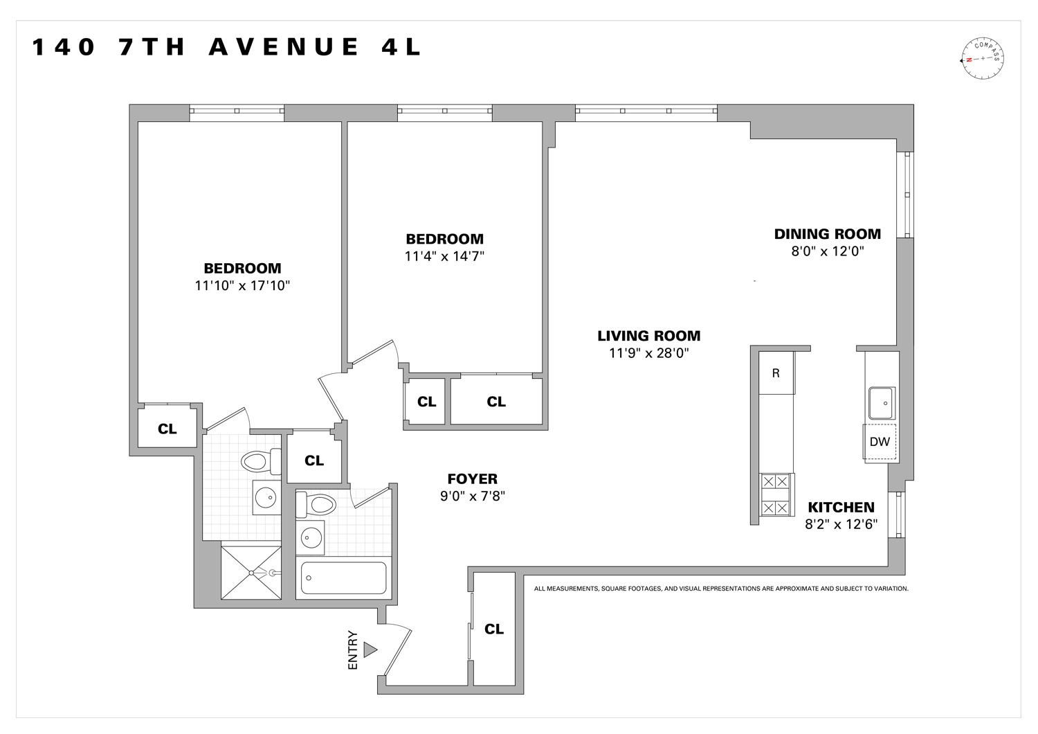 140 7th Avenue, Unit 4L Manhattan, NY 10011 - Photo 14 of 14 a picture of a book and a white bed