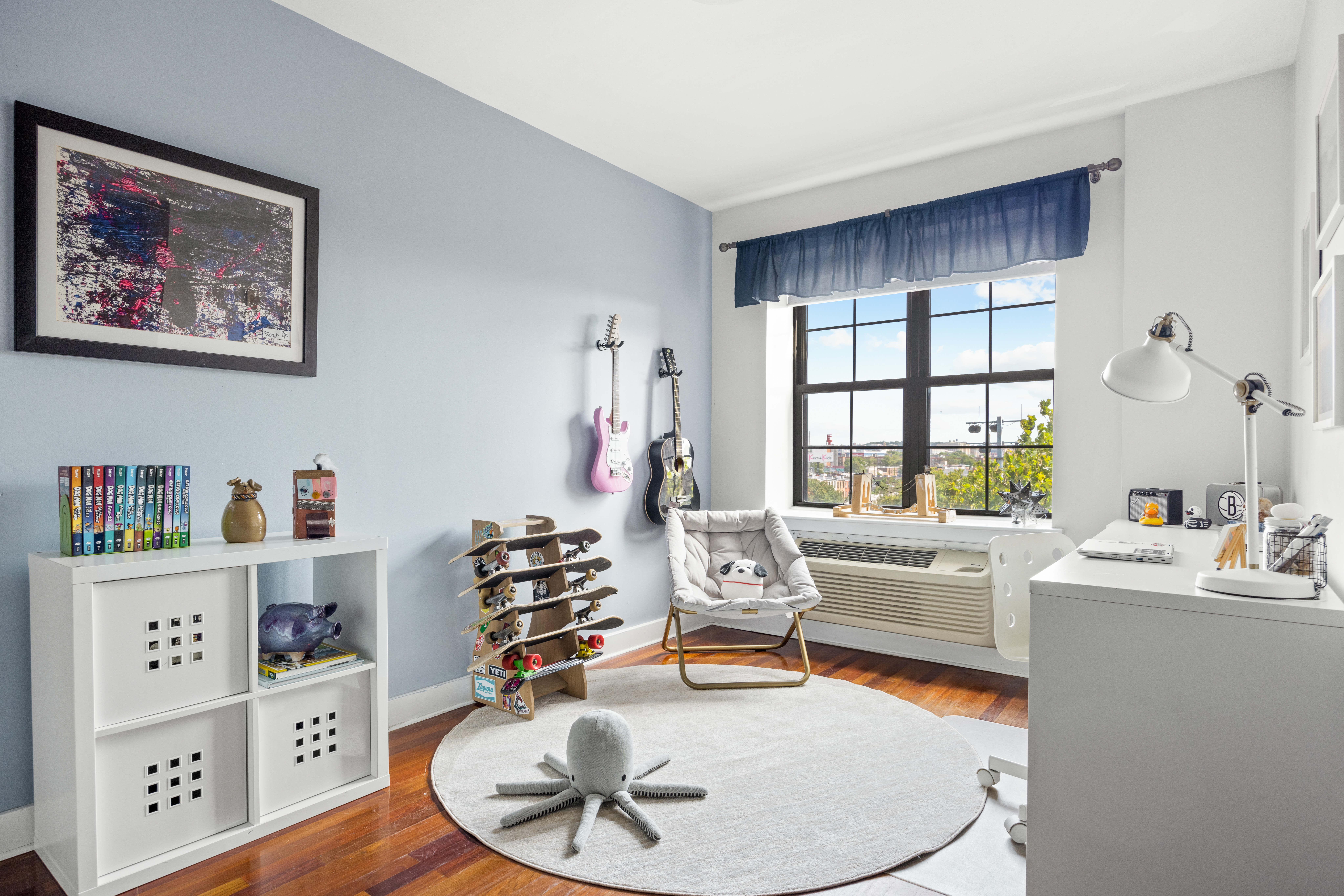 93 Rapelye Street, Unit 6C Brooklyn, NY 11231 - Photo 8 of 14 a living room with furniture and a wooden floor