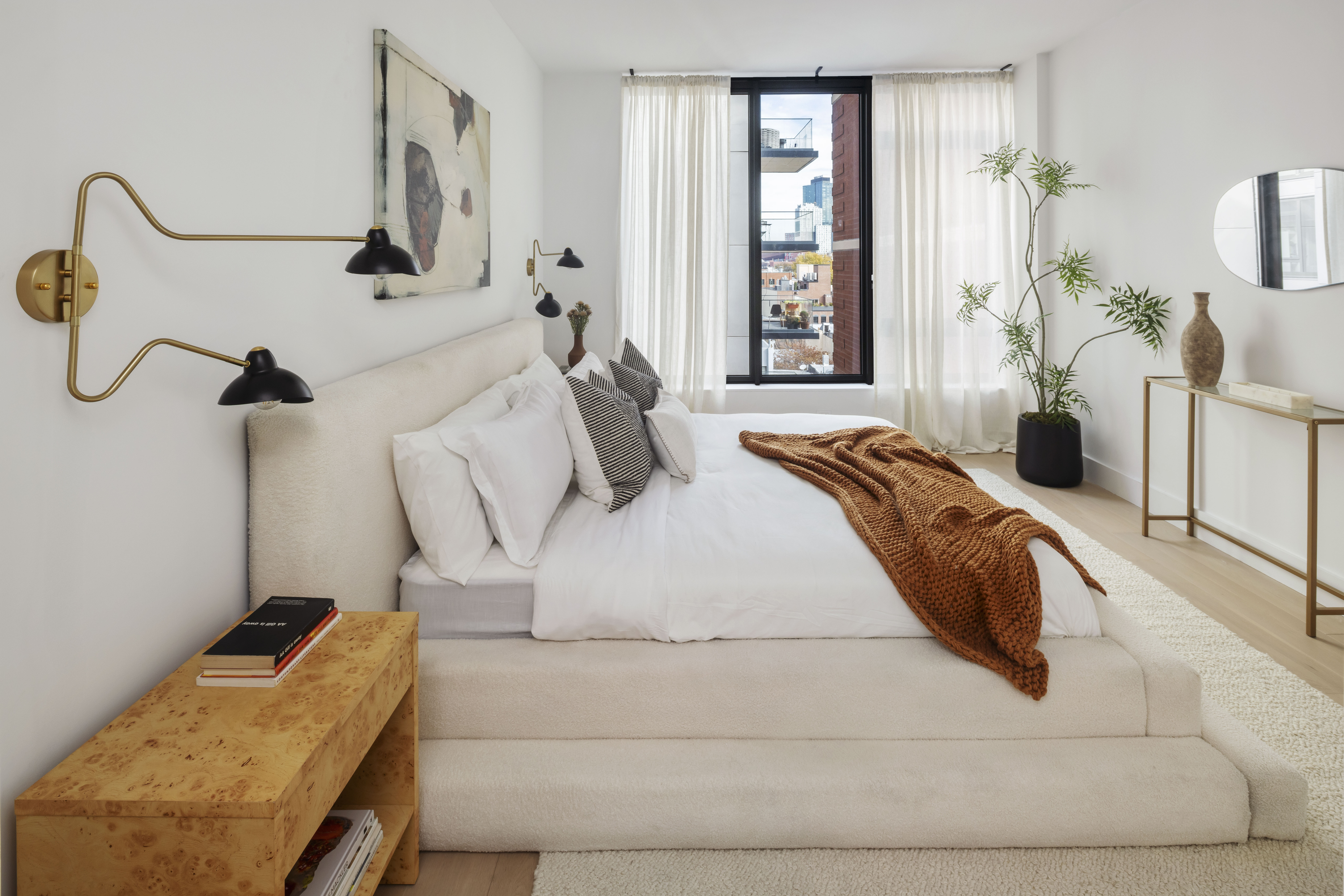 251 1st Street, Unit PH8D Brooklyn, NY 11215 - Photo 6 of 14 a bedroom with a bed and window