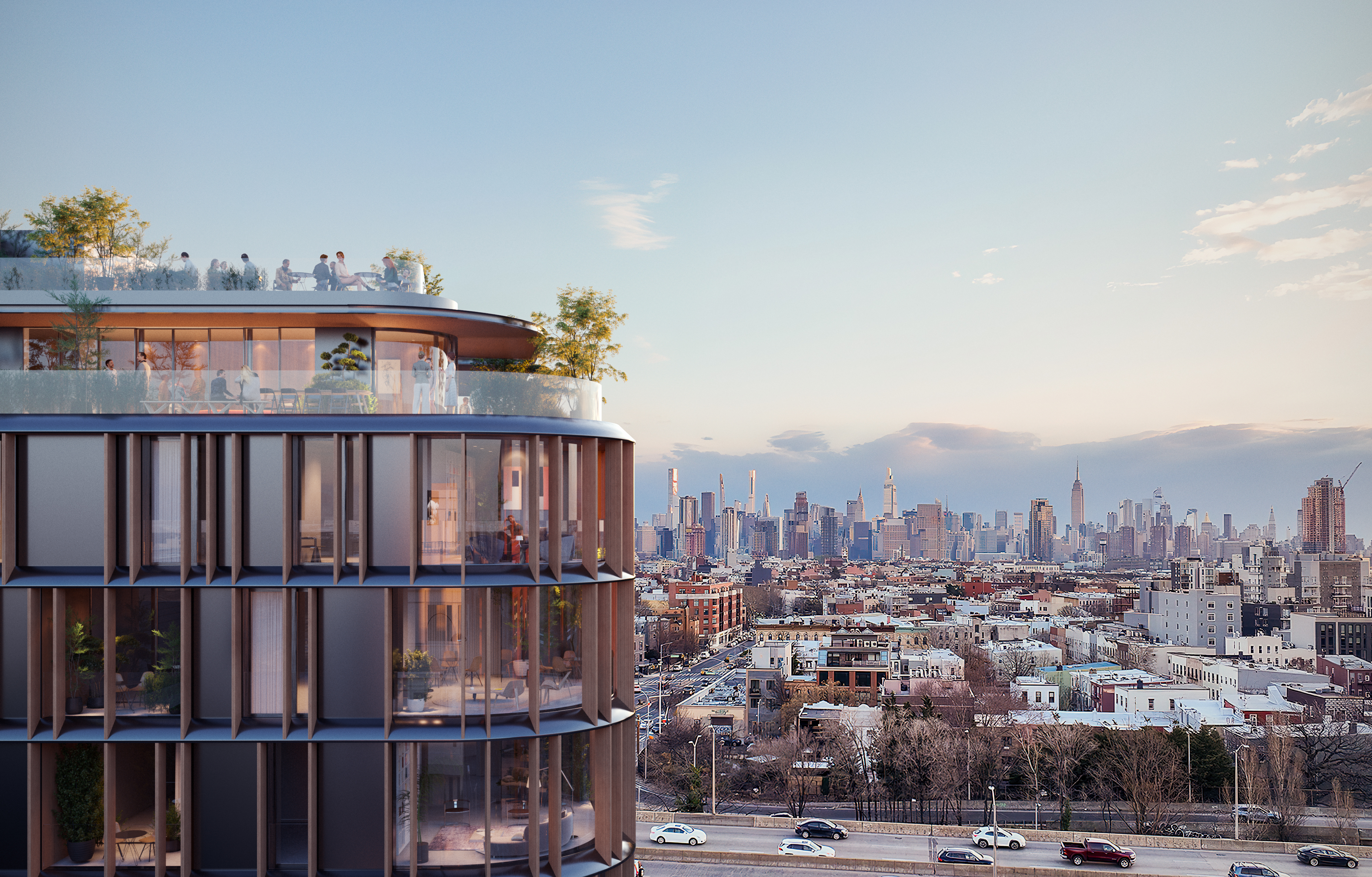 28 Herbert Street, Unit 2D Brooklyn, NY 11222 - Photo 8 of 10 a view of a city with tall buildings