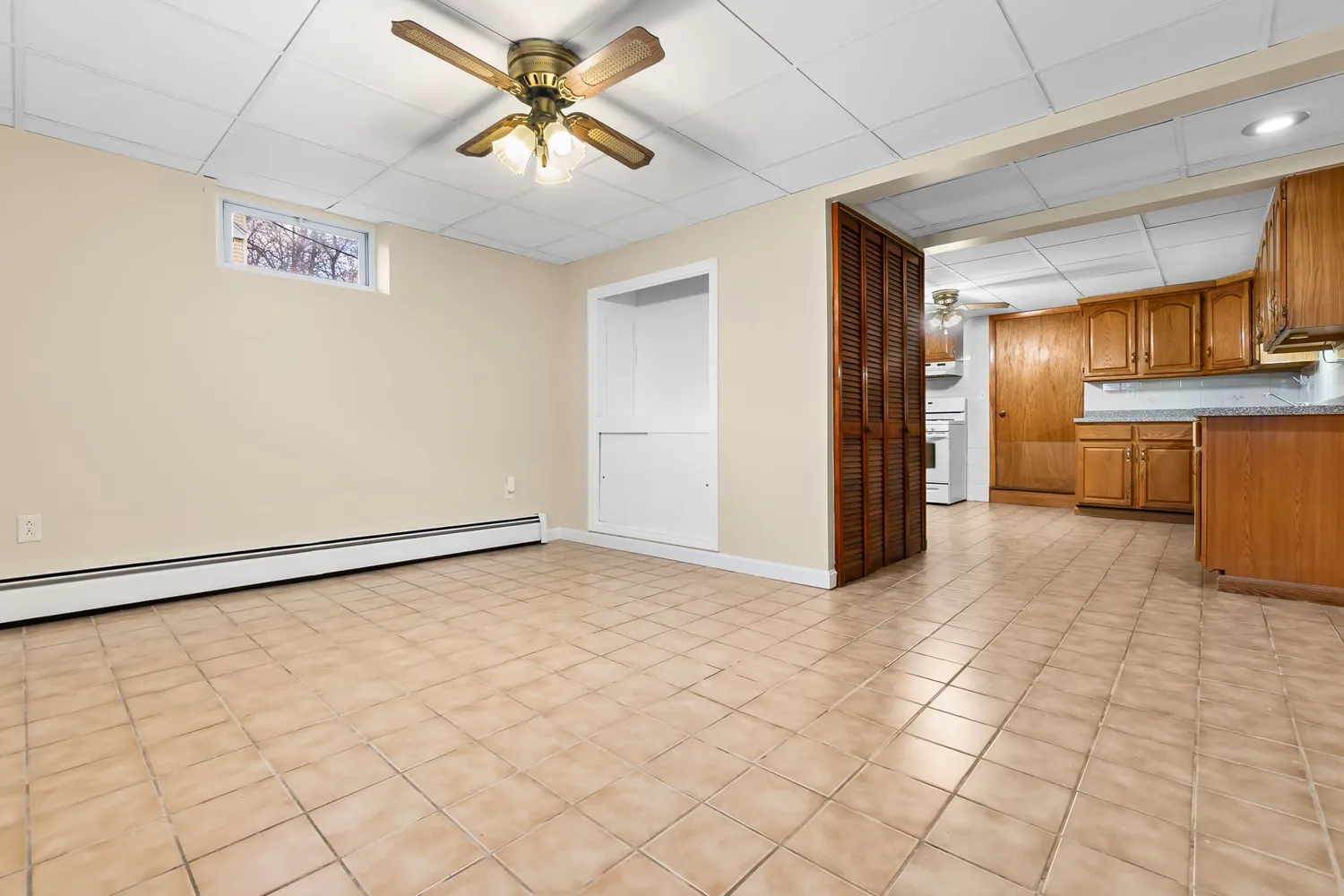 a view of an empty room