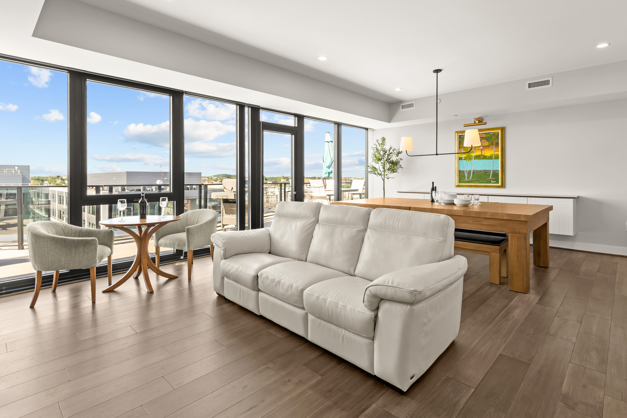 1300 4th Street Southeast, Unit PH02 Washington, DC 20003 - Photo 10 of 38 a living room with furniture and a large window