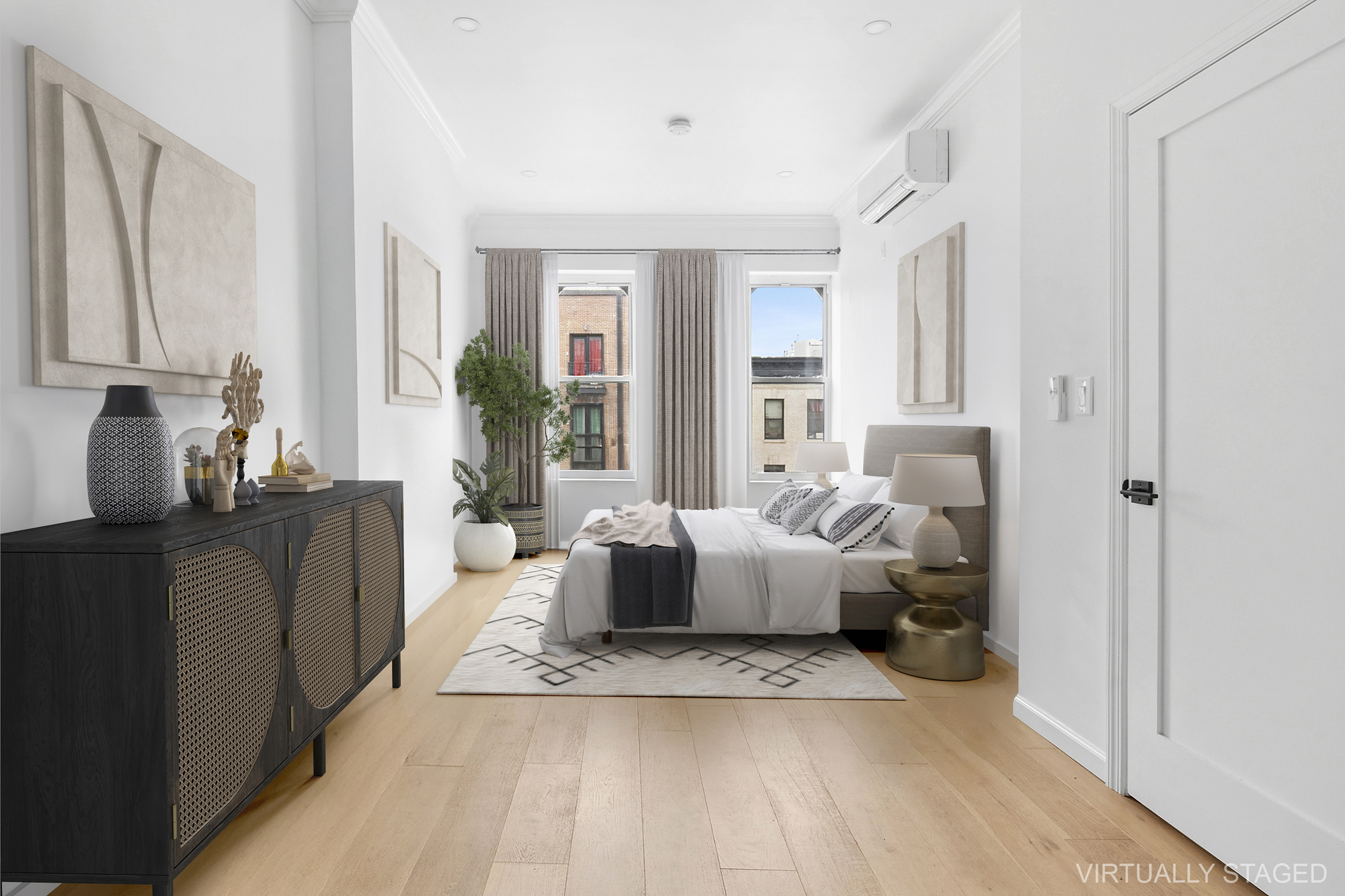 1541 Nostrand Avenue Brooklyn, NY 11226 - Photo 8 of 16 a living room with furniture and large windows