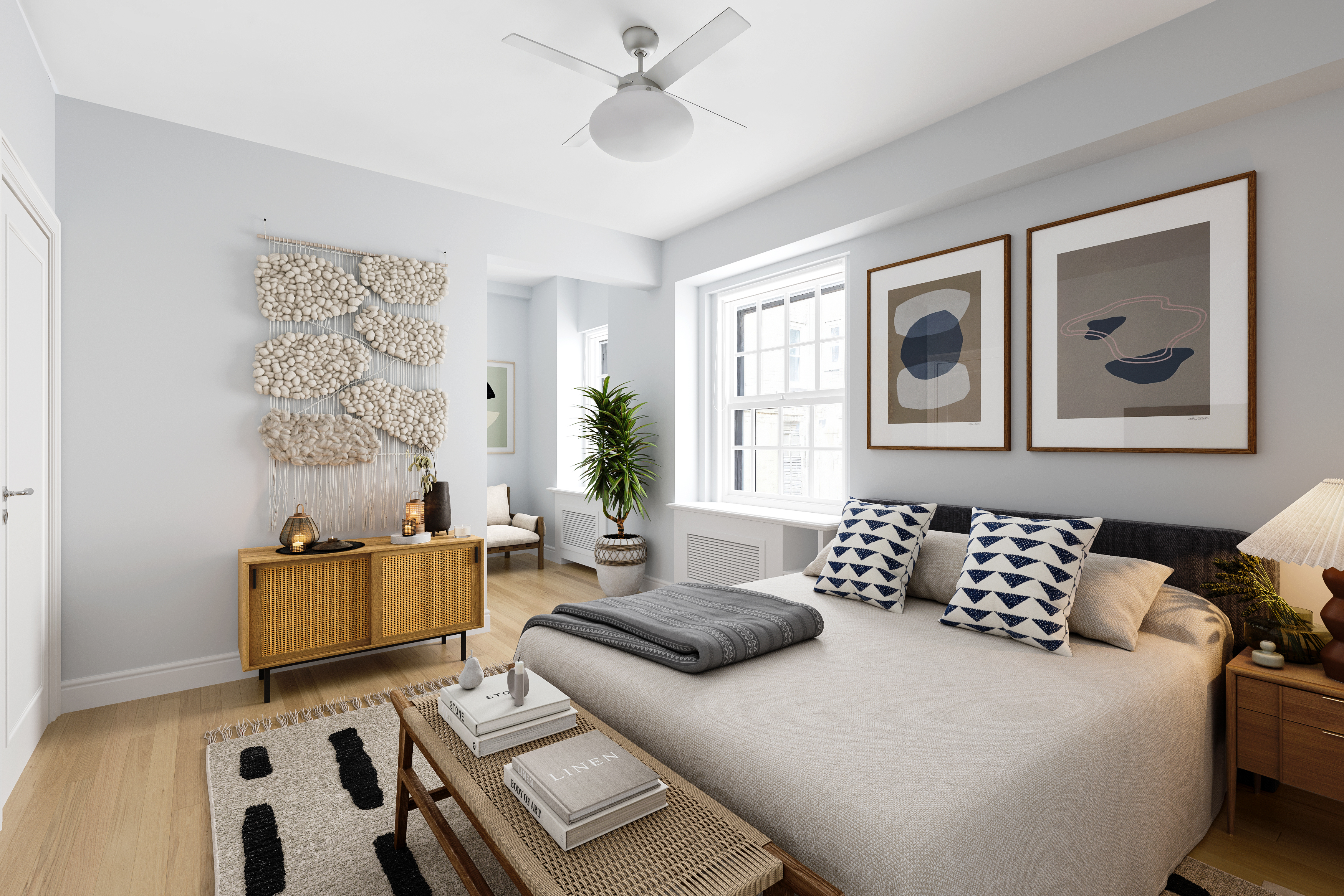 24 Monroe Place, Unit MD Brooklyn, NY 11201 - Photo 4 of 9 a bedroom with furniture and window