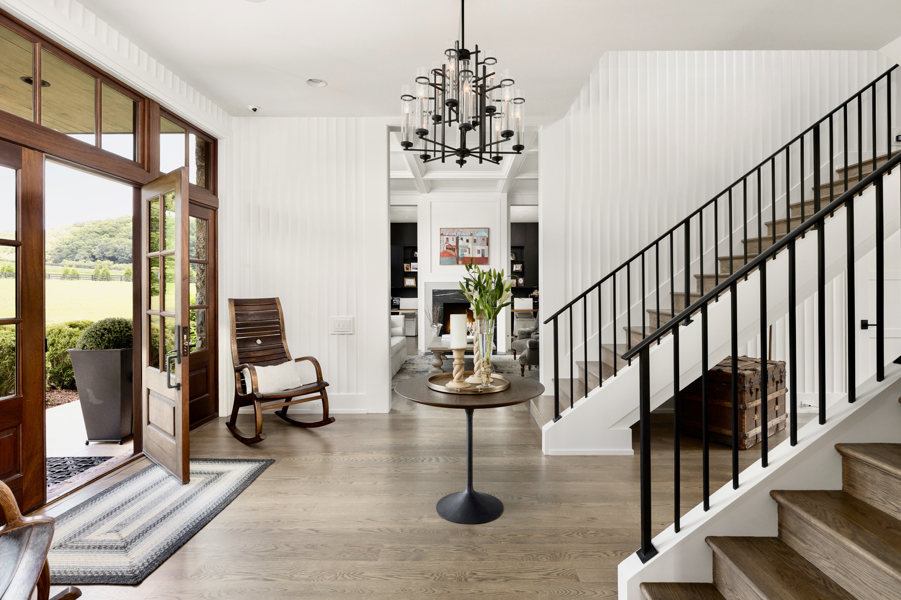 5747 Garrison Road Franklin, TN 37064 - Photo 11 of 47 a view of hall way with furniture and staircase