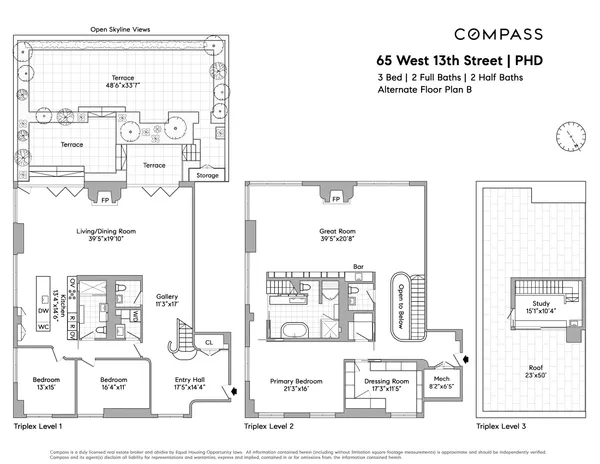 $17,750,000 | 65 West 13th Street, Unit PHD | Greenwich Village