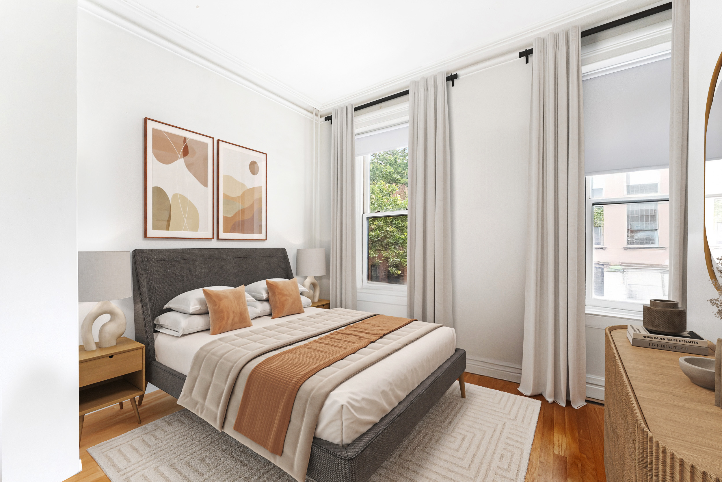 367 Degraw Street, Unit 2 Brooklyn, NY 11231 - Photo 4 of 7 a bedroom with a bed and a large window