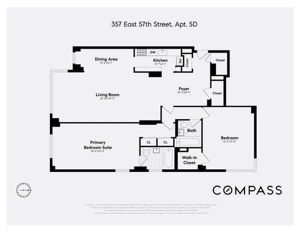 $995,000 | 357 East 57th Street, Unit 5D | Sutton Place