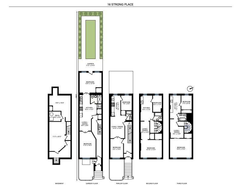 16 Strong Place Brooklyn, NY 11231 - Photo 19 of 19 a picture of a floor plan