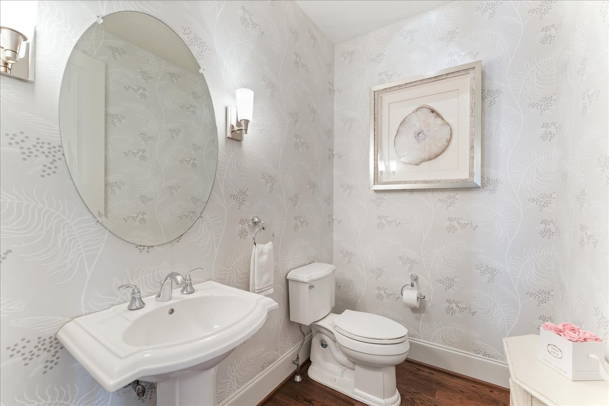 248 Valley Ridge Road Haverford, PA 19041 - Photo 8 of 44 a bathroom with a toilet a sink and a mirror