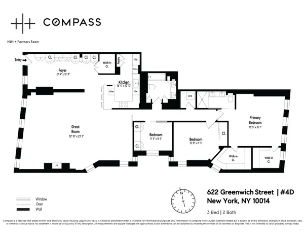 $4,000,000 | 622 Greenwich Street, Unit 4D | West Village