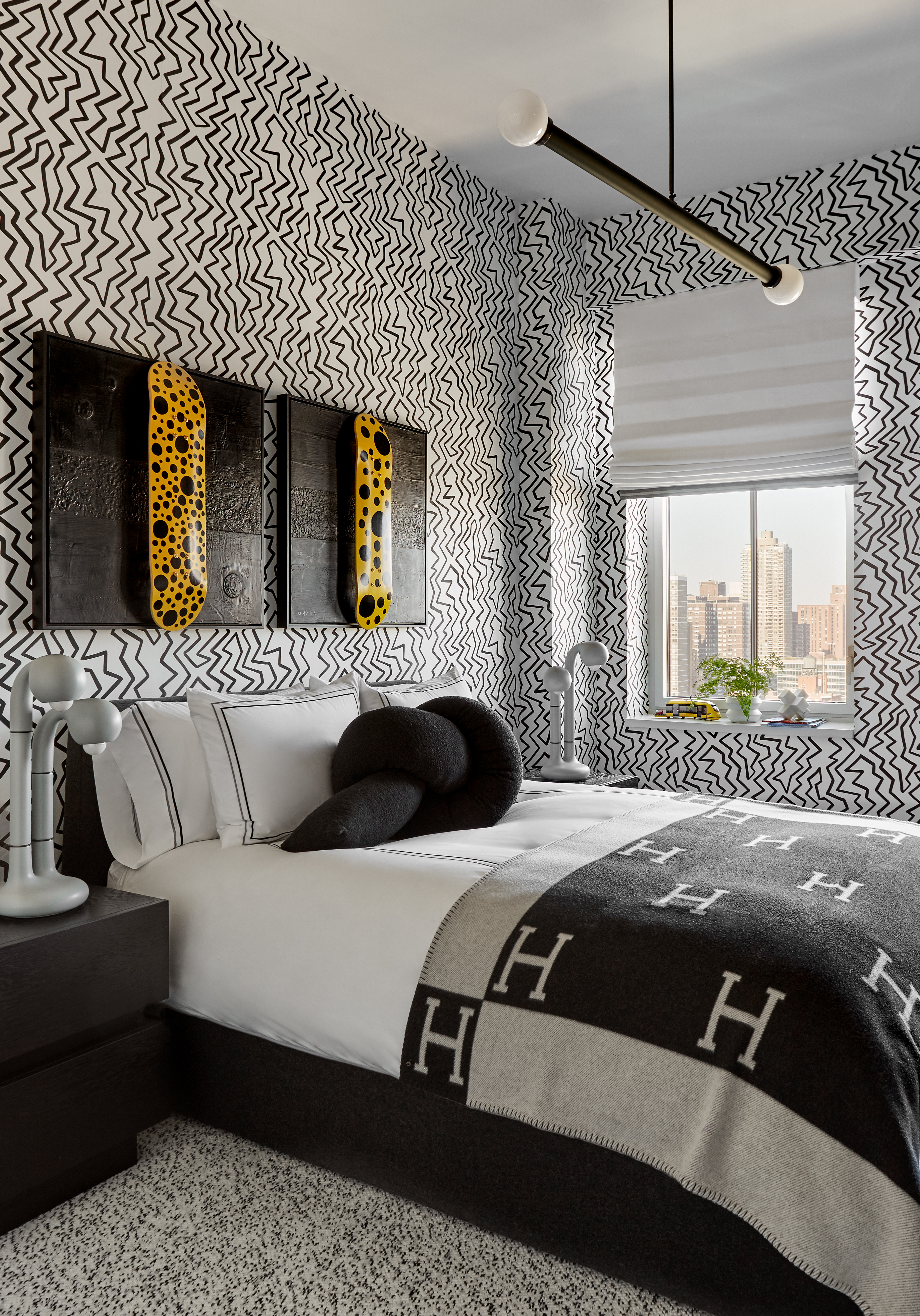 301 East 80th Street, Unit 25B Manhattan, NY 10075 - Photo 26 of 38 a bedroom with a bed and a large window