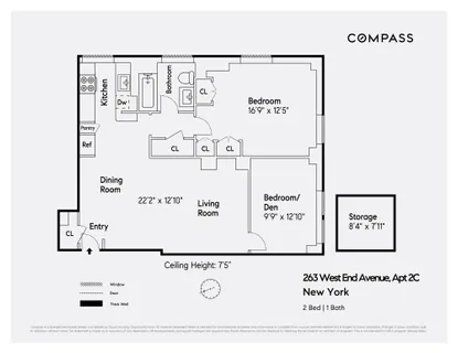 $850,000 | 263 West End Avenue, Unit 2C | Upper West Side