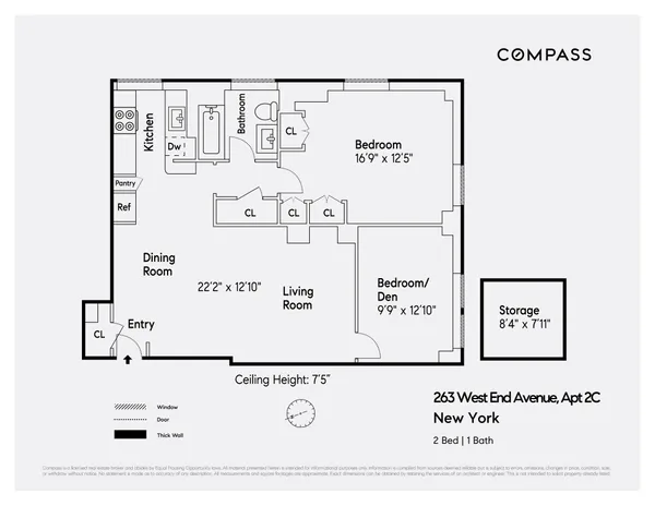 $850,000 | 263 West End Avenue, Unit 2C | Upper West Side