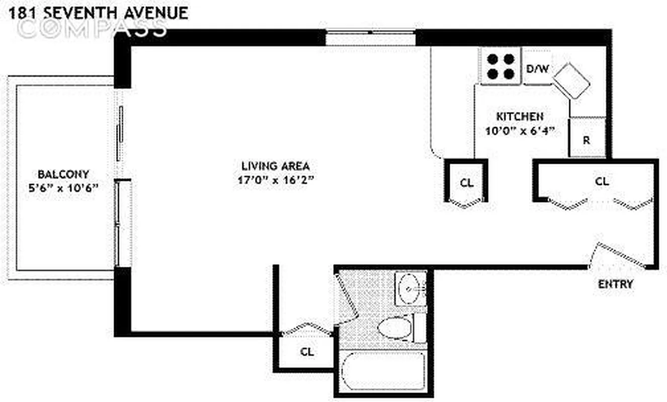 181 7th Avenue, Unit 8D Manhattan, NY 10011 - Photo 7 of 7 a picture of a bench in a white microwave