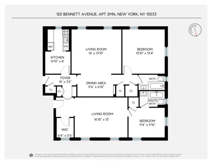 $900,000 | 120 Bennett Avenue, Unit 2MN | Hudson Heights