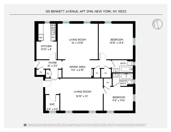 $900,000 | 120 Bennett Avenue, Unit 2MN | Hudson Heights