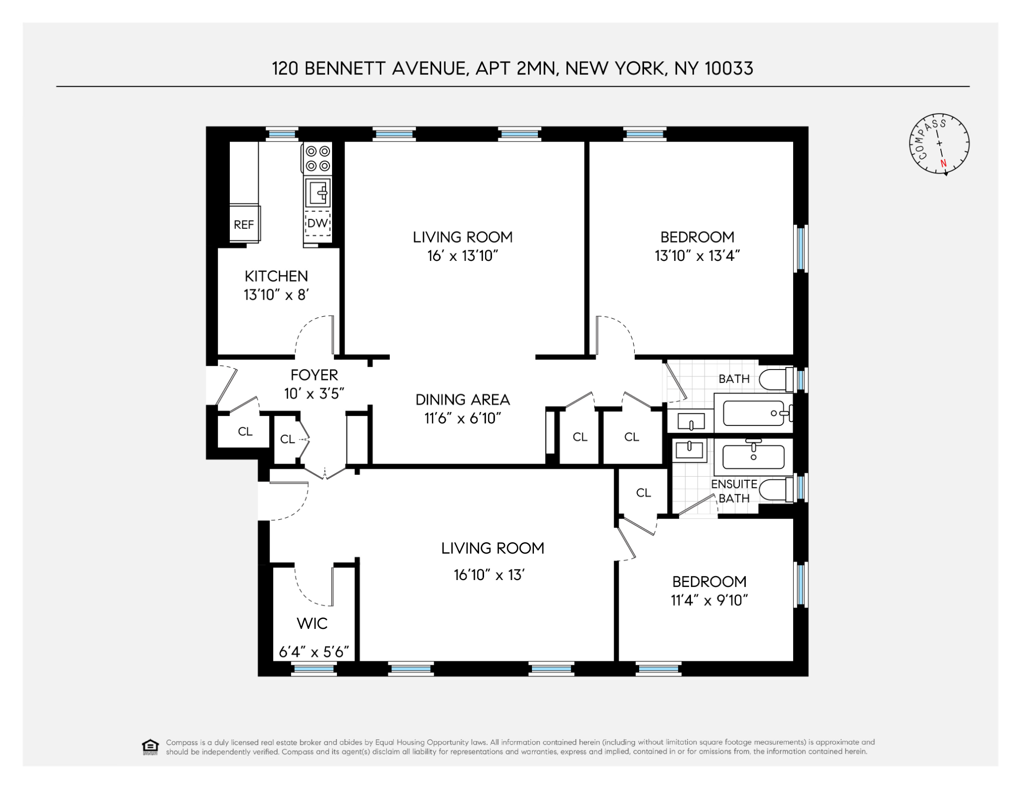 120 Bennett Avenue 2MN Hudson Heights New York NY 10033