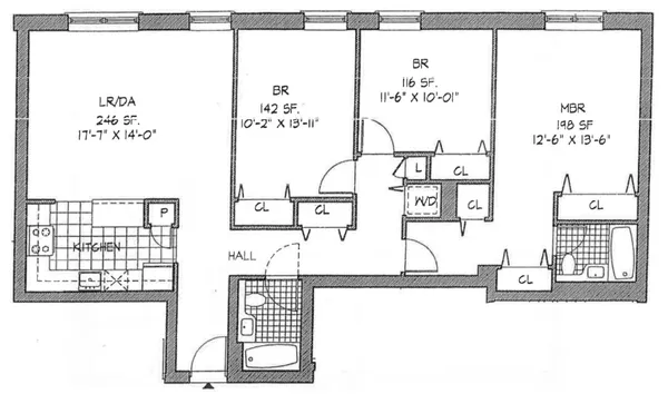a picture of a floor plan