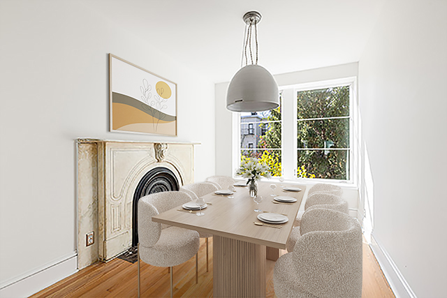 993 Lorimer Street, Unit 2 Brooklyn, NY 11222 - Photo 4 of 15 a view of a dining room with furniture window and outside view