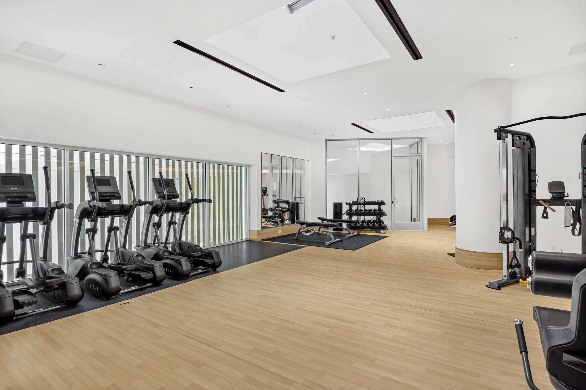 300 West 122nd Street, Unit 5N Manhattan, NY 10027 - Photo 15 of 28 a view of a room with gym equipment
