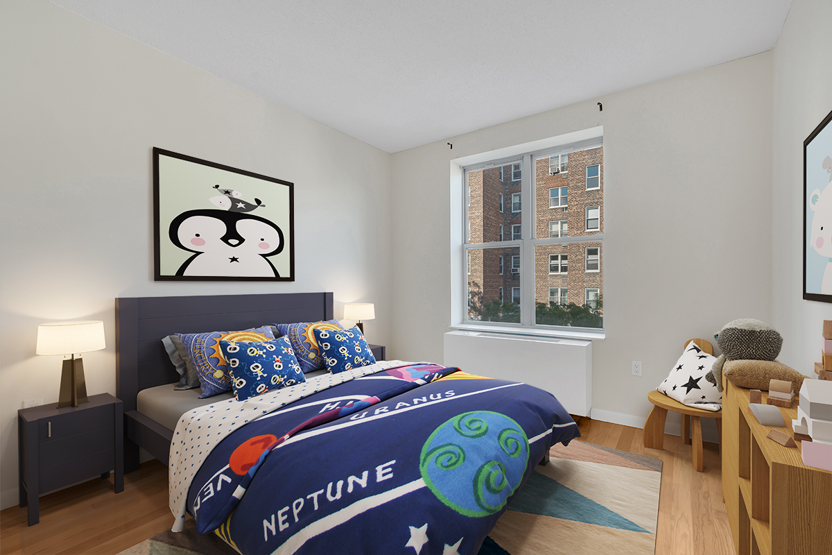 736 West 187th Street, Unit 502 Manhattan, NY 10033 - Photo 9 of 11 a bedroom with a bed and a window