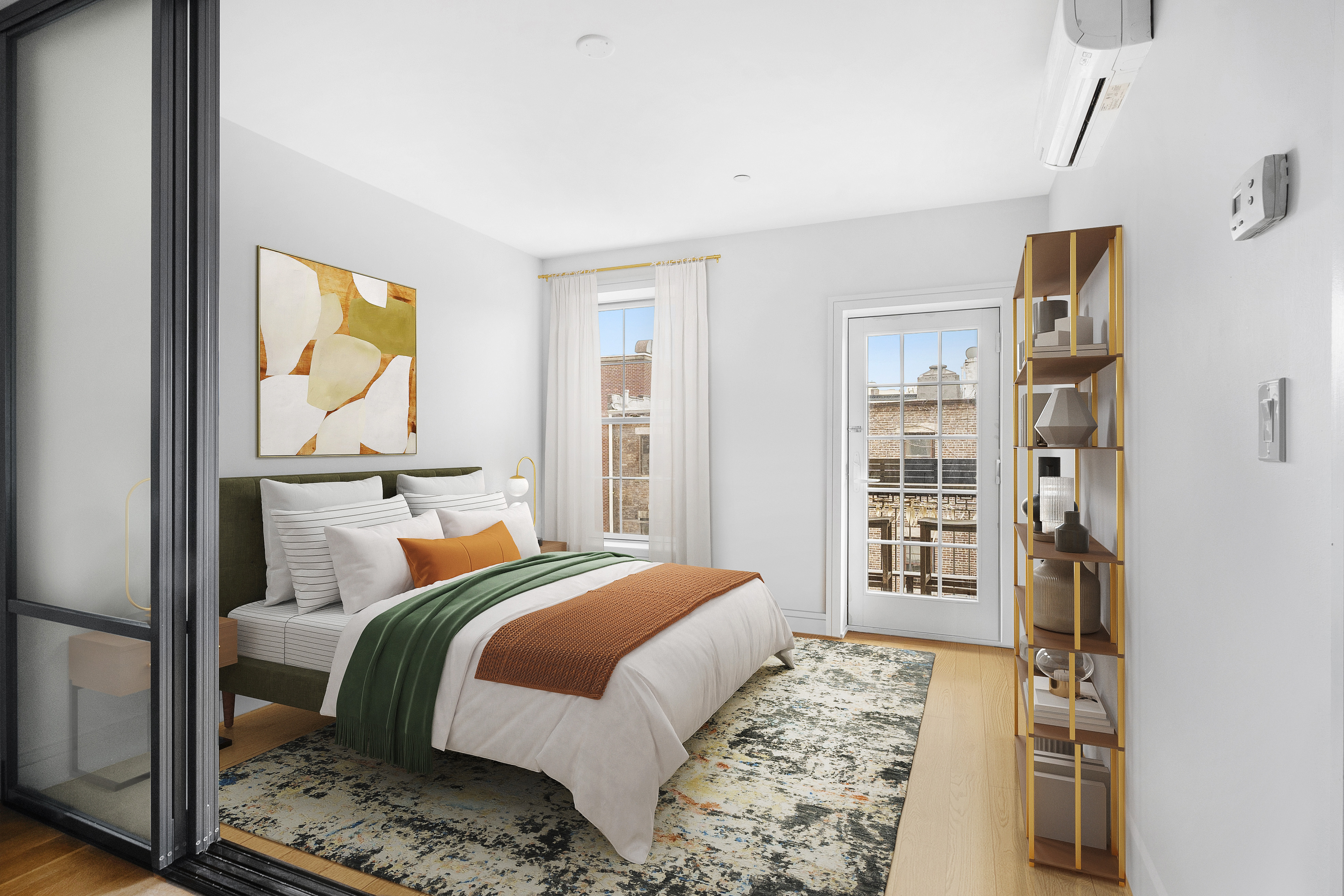 204 West 140th Street, Unit 4D Manhattan, NY 10030 - Photo 5 of 7 a bedroom with a large bed and a window