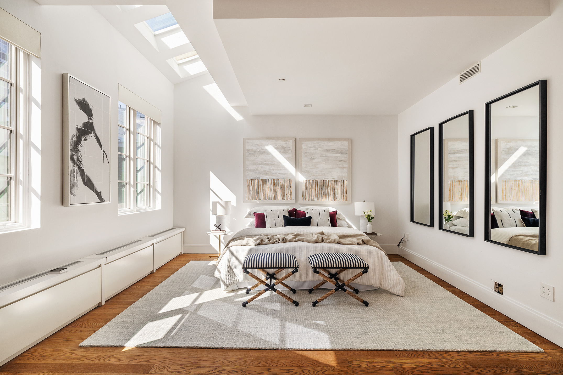 41 Warren Street, Unit 6 Manhattan, NY 10007 - Photo 9 of 23 a living room with furniture and large window